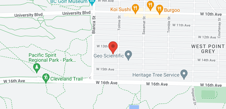 map of 4619 W 14TH AVENUE